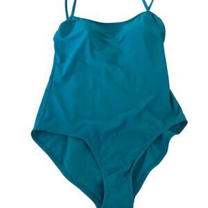 Catalina Swimsuit Women's Turquoise One Piece Straps Sz L